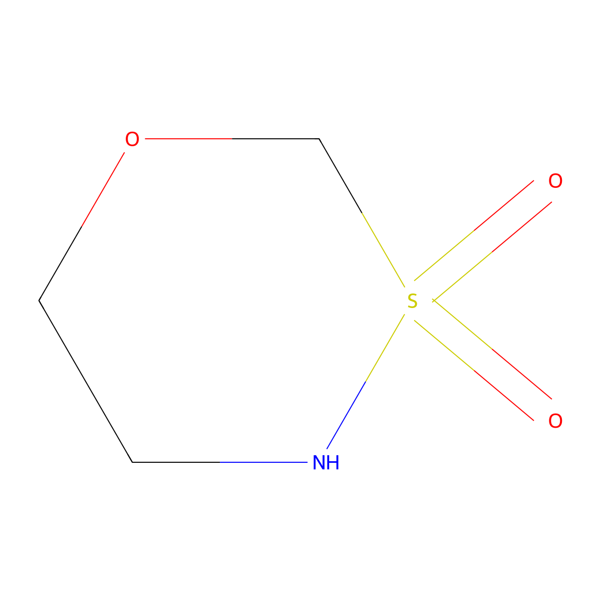 1,3,4-Oxathiazinane 3,3-dioxide molecular structure, CAS 863015-82-1