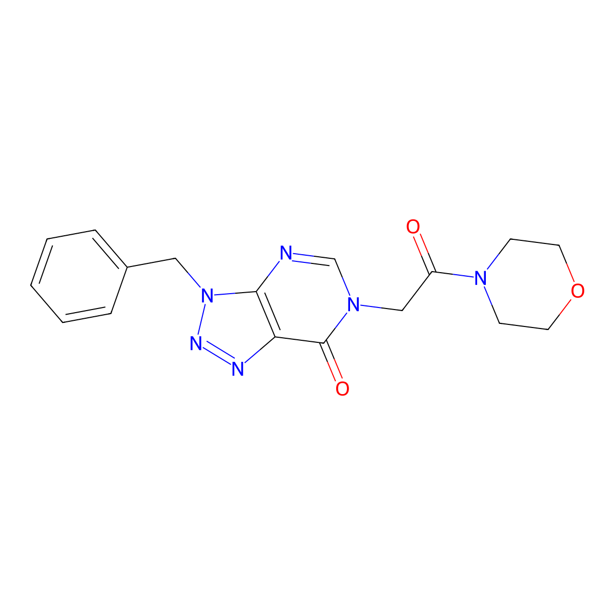 3-benzyl-6-(2-morpholino-2-oxoethyl)-3H-[1,2,3]triazolo[4,5-d]pyrimidin-7(6H)-one molecular structure, CAS 863018-16-0