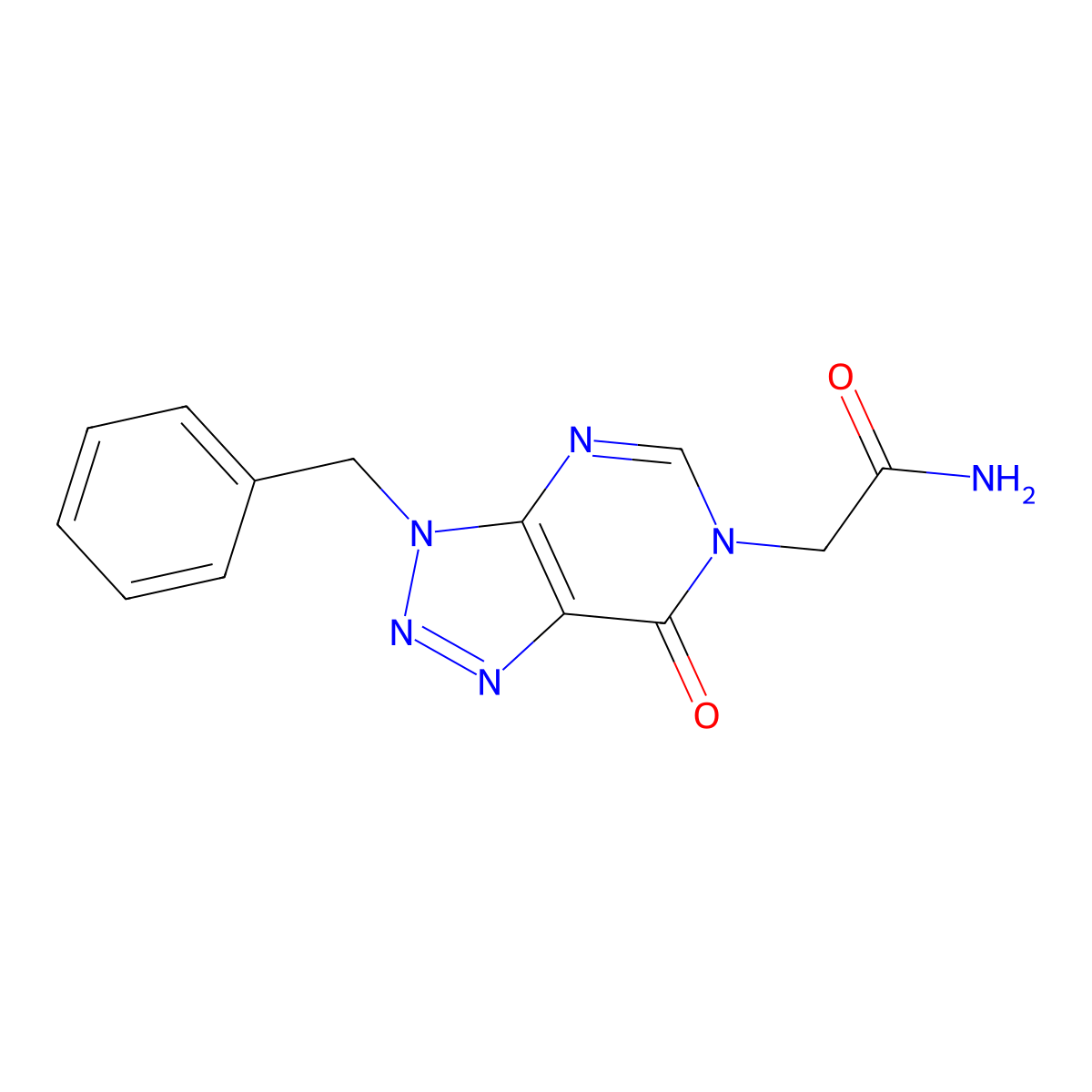 2-(3-Benzyl-7-oxotriazolo[4,5-d]pyrimidin-6-yl)acetamide molecular structure, CAS 863018-21-7