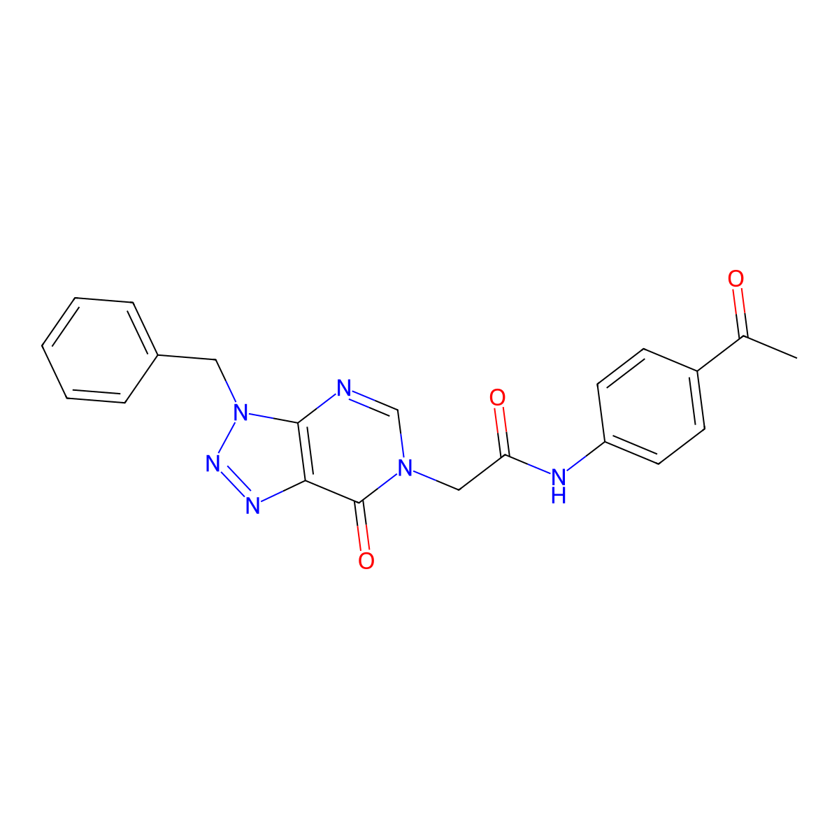 N-(4-acetylphenyl)-2-(3-benzyl-7-oxo-3H-[1,2,3]triazolo[4,5-d]pyrimidin-6(7H)-yl)acetamide molecular structure, CAS 863018-25-1