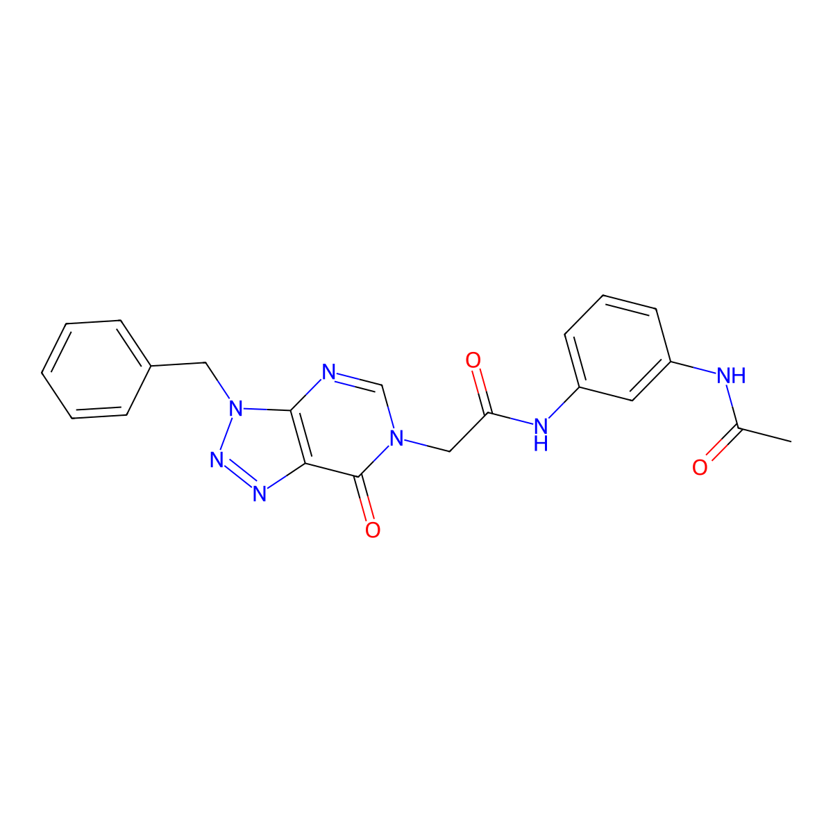 N-(3-acetamidophenyl)-2-(3-benzyl-7-oxo-3H-[1,2,3]triazolo[4,5-d]pyrimidin-6(7H)-yl)acetamide molecular structure, CAS 863018-27-3