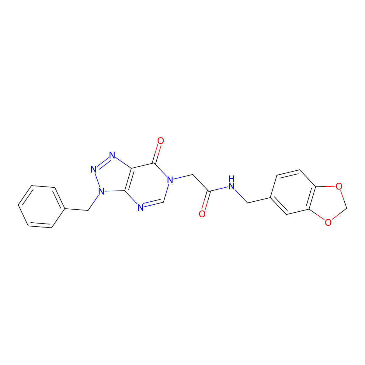 N-(benzo[d][1,3]dioxol-5-ylmethyl)-2-(3-benzyl-7-oxo-3H-[1,2,3]triazolo[4,5-d]pyrimidin-6(7H)-yl)acetamide molecular structure, CAS 863018-31-9