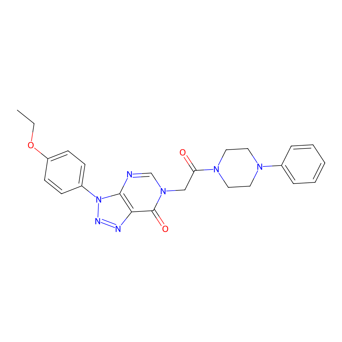 3-(4-ethoxyphenyl)-6-(2-oxo-2-(4-phenylpiperazin-1-yl)ethyl)-3H-[1,2,3]triazolo[4,5-d]pyrimidin-7(6H)-one molecular structure, CAS 863019-92-5