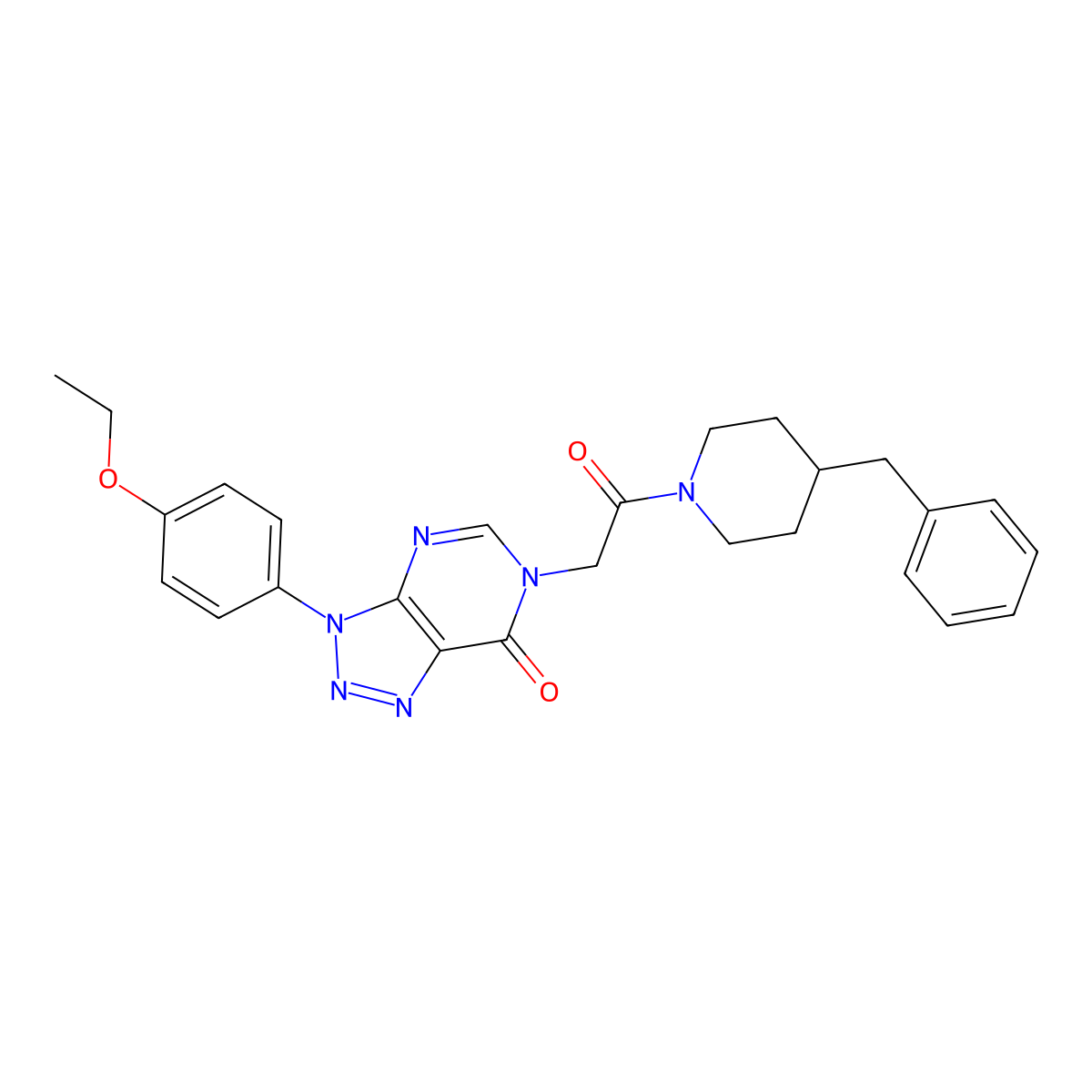 6-(2-(4-benzylpiperidin-1-yl)-2-oxoethyl)-3-(4-ethoxyphenyl)-3H-[1,2,3]triazolo[4,5-d]pyrimidin-7(6H)-one molecular structure, CAS 863019-93-6
