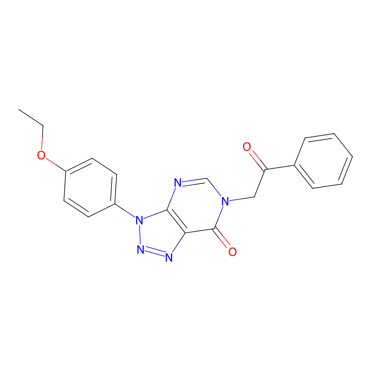 3-(4-ethoxyphenyl)-6-(2-oxo-2-phenylethyl)-3H-[1,2,3]triazolo[4,5-d]pyrimidin-7(6H)-one molecular structure, CAS 863020-01-3