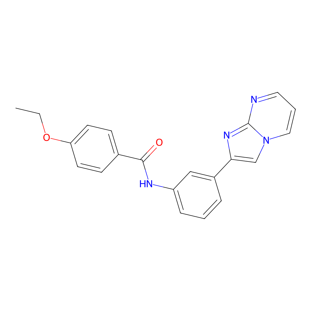 4-ethoxy-N-(3-imidazo[1,2-a]pyrimidin-2-ylphenyl)benzamide molecular structure, CAS 863020-12-6