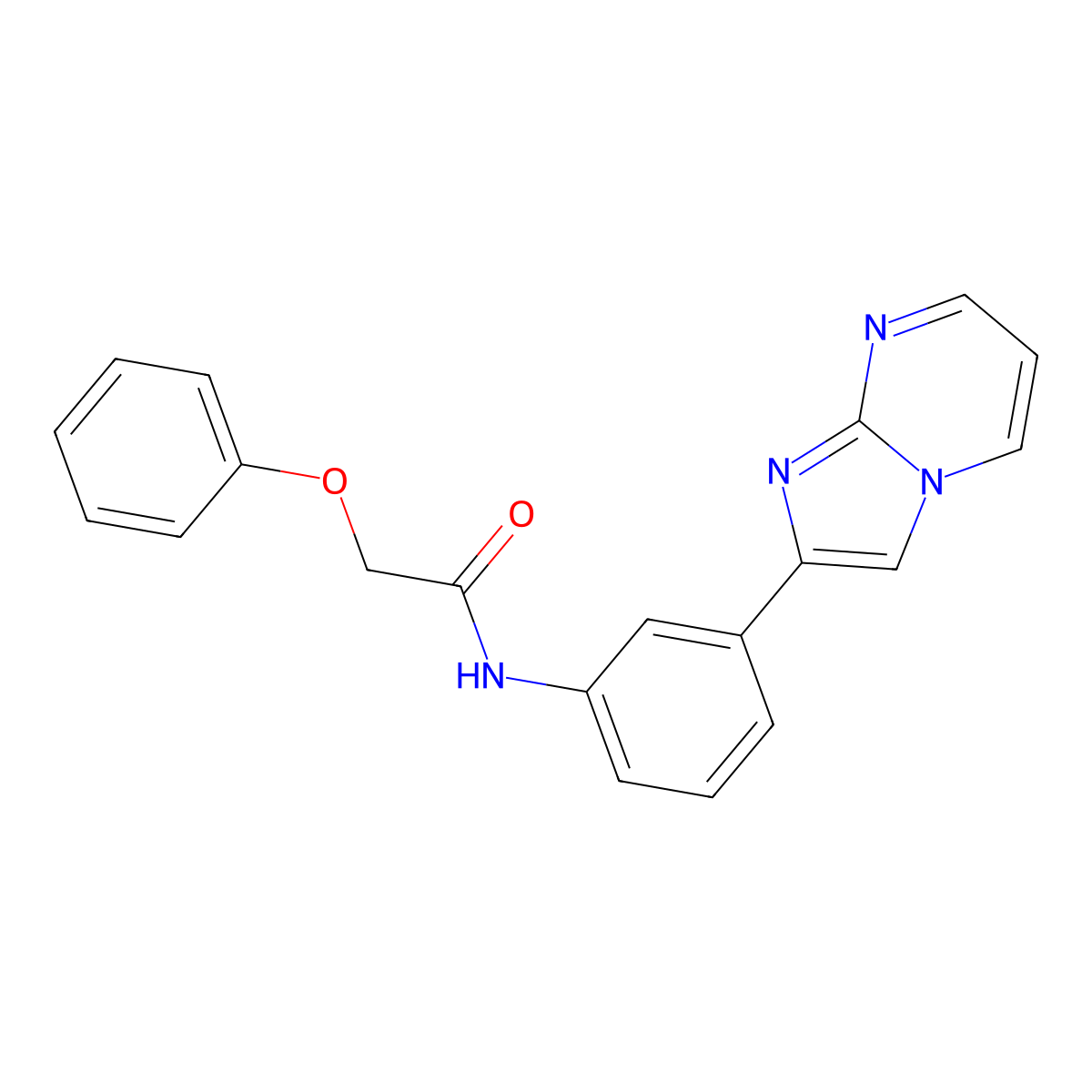N-(3-imidazo[1,2-a]pyrimidin-2-ylphenyl)-2-phenoxyacetamide molecular structure, CAS 863020-32-0