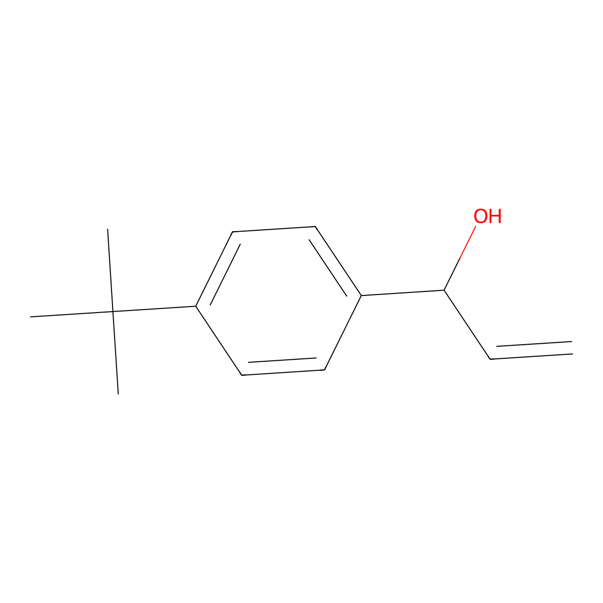 1-(4-Tert-butylphenyl)prop-2-en-1-ol molecular structure, CAS 863029-85-0