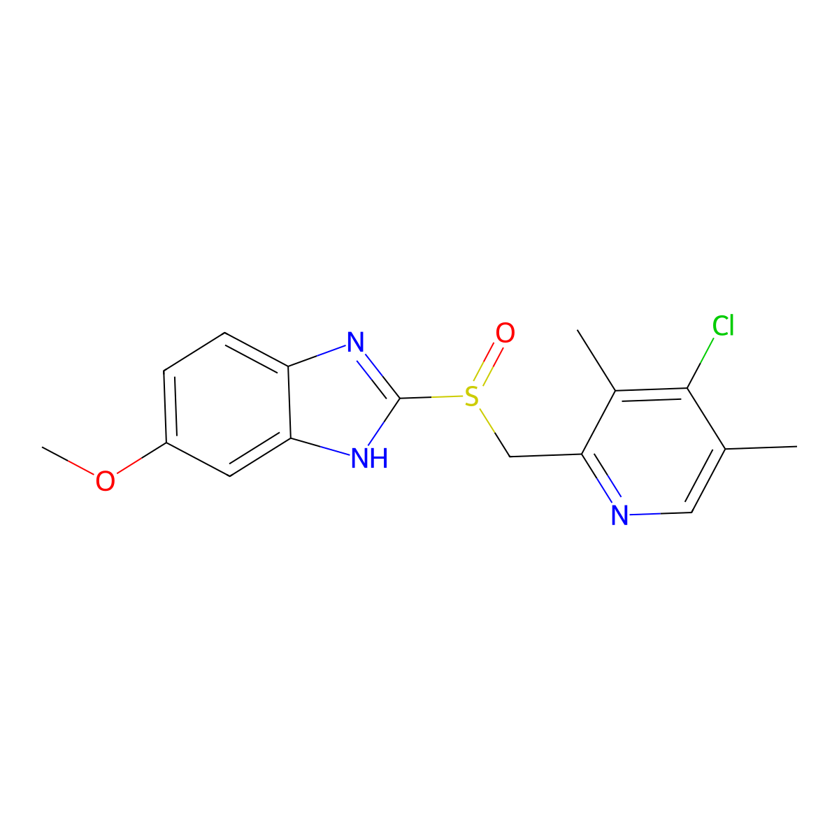 4-Desmethoxy-4-chloroomeprazole molecular structure, CAS 863029-89-4