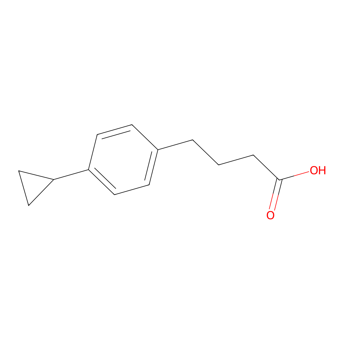 4-(4-Cyclopropylphenyl)butanoic acid molecular structure, CAS 863032-10-4