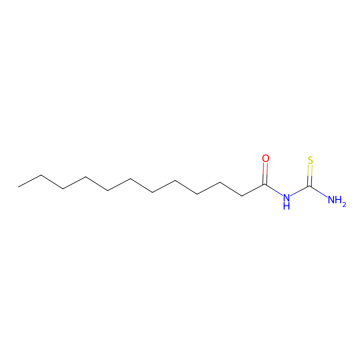 1-Dodecanoyl-2-thiourea molecular structure, CAS 86310-65-8