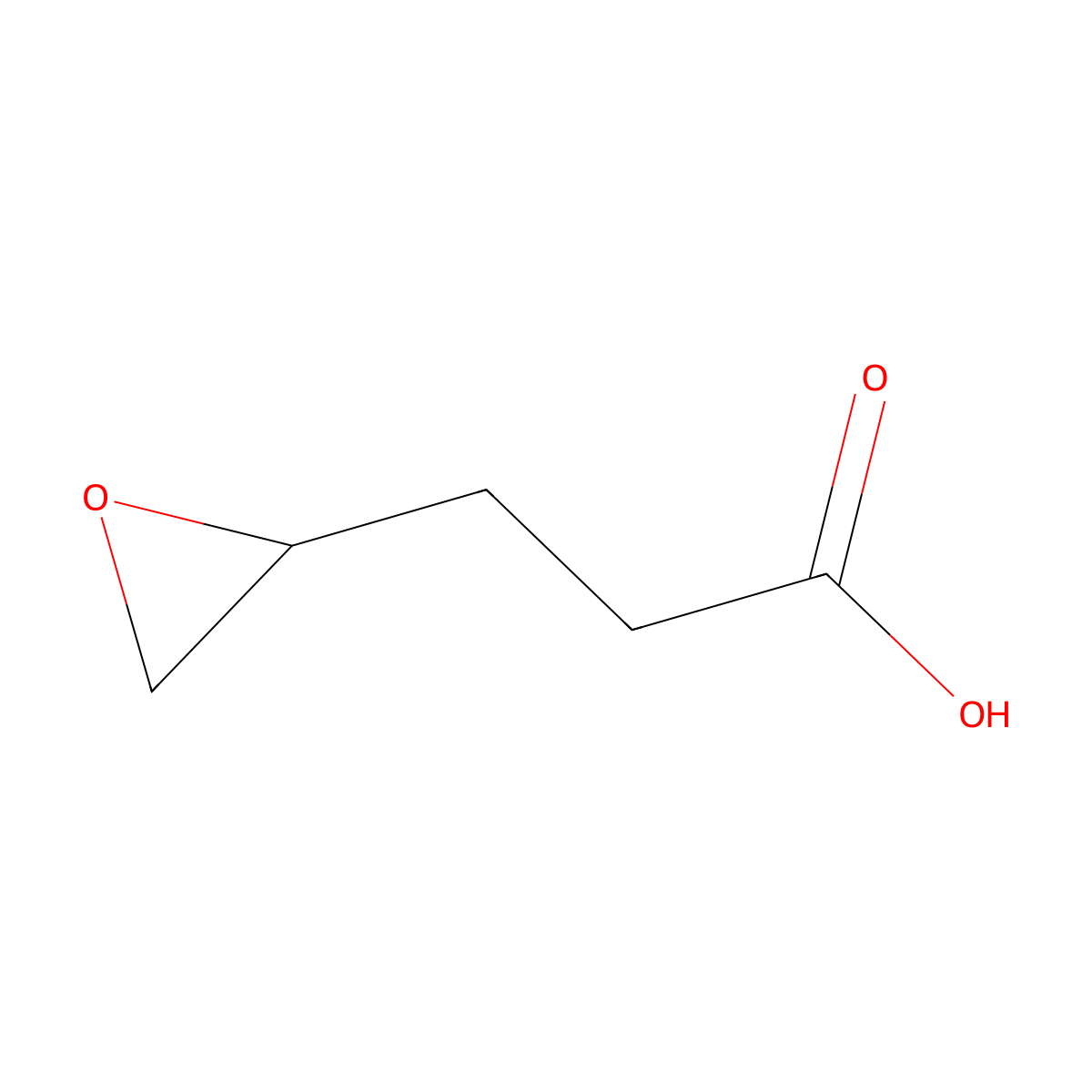 3-(Oxiran-2-yl)propanoic acid molecular structure, CAS 86310-98-7