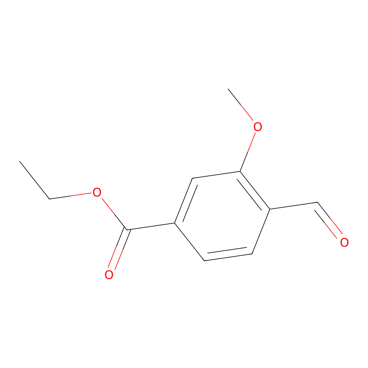 Ethyl 4-formyl-3-methoxybenzoate molecular structure, CAS 86315-62-0
