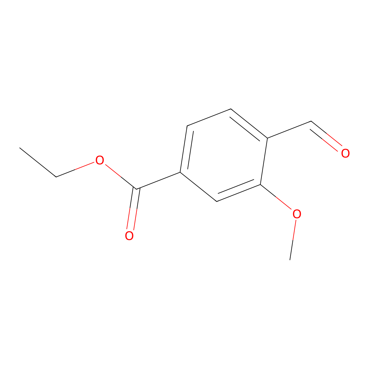 Ethyl 4-formyl-3-methoxybenzoate molecular structure, CAS 86315-62-0