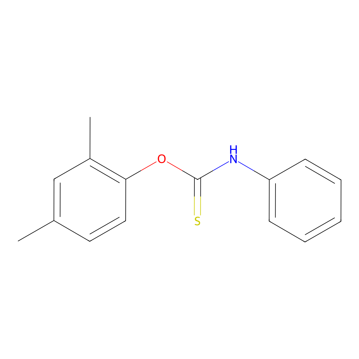 O-(2,4-dimethylphenyl) phenylthiocarbamate molecular structure, CAS 86317-35-3