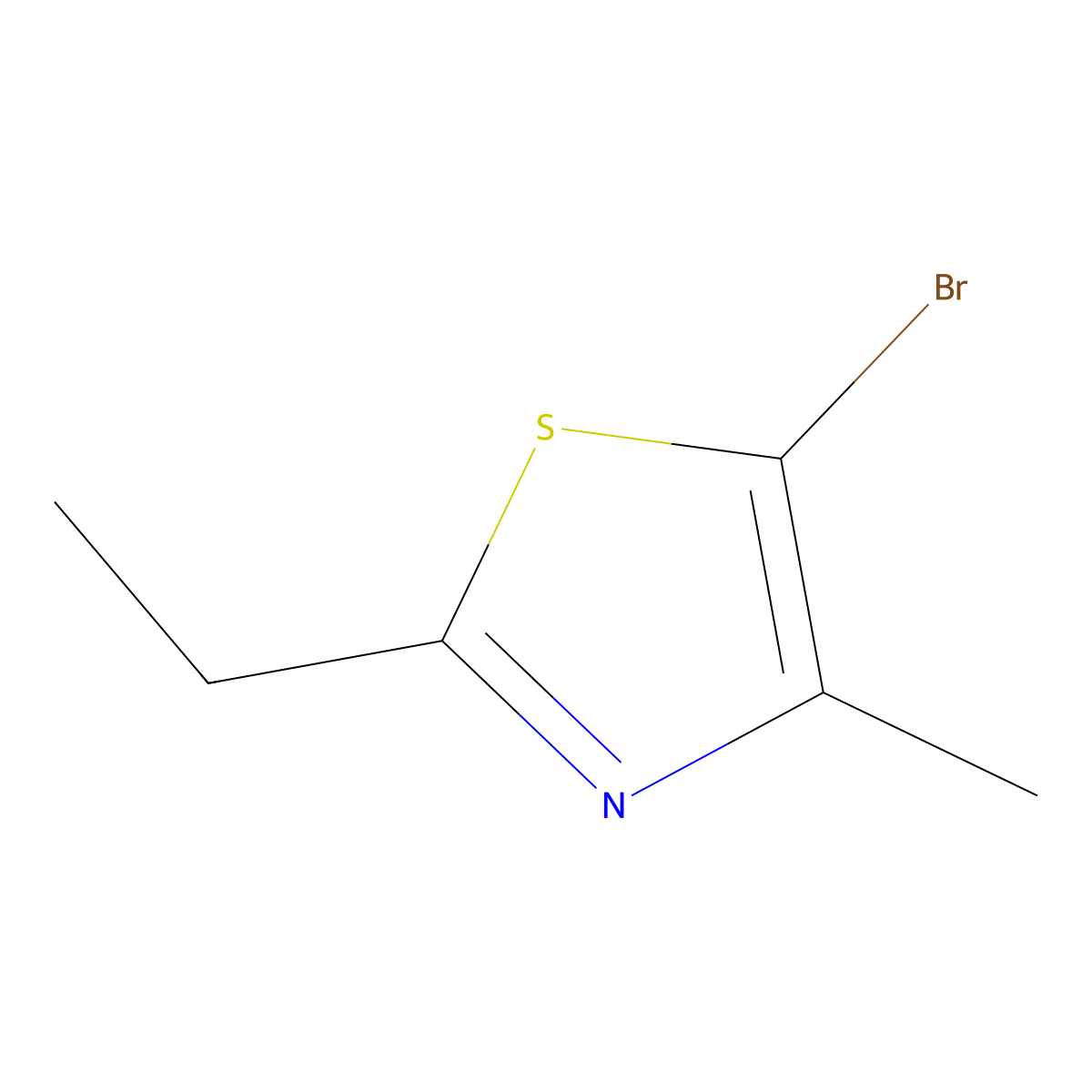 5-Bromo-2-ethyl-4-methylthiazole molecular structure, CAS 863190-90-3