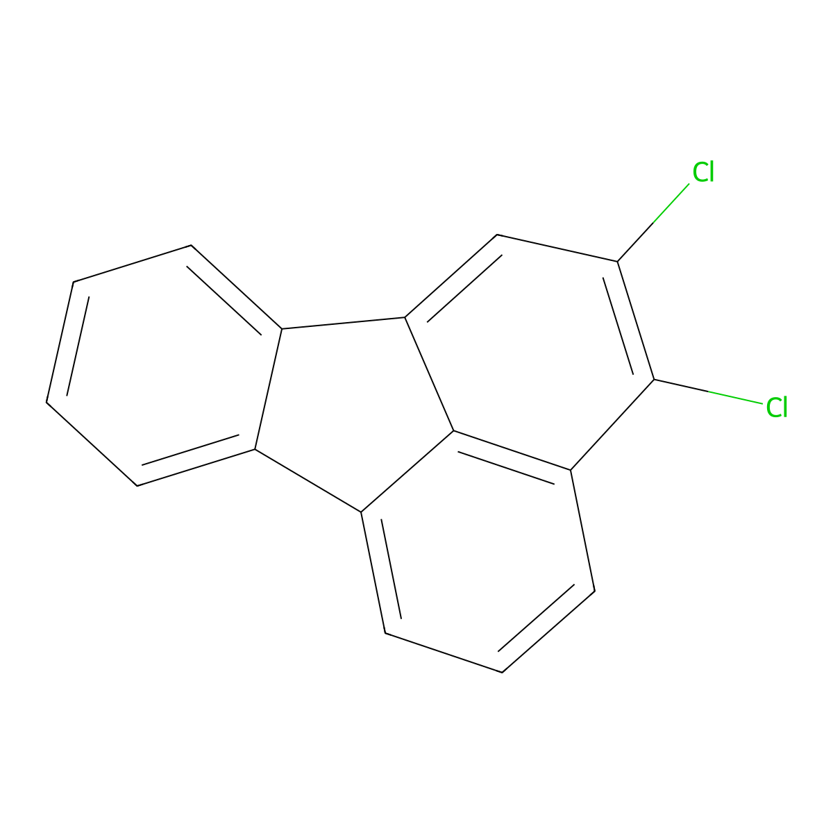 2,3-Dichlorofluoranthene molecular structure, CAS 86329-60-4