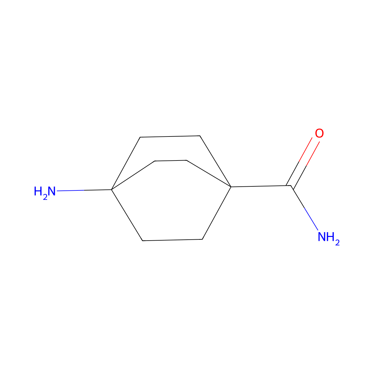4-Aminobicyclo[2.2.2]octane-1-carboxamide molecular structure, CAS 863303-82-6