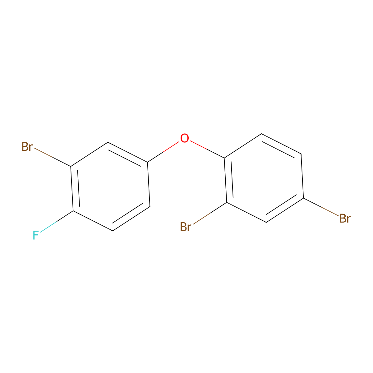2-Bromo-4-(2,4-dibromophenoxy)-1-fluorobenzene molecular structure, CAS 863314-85-6