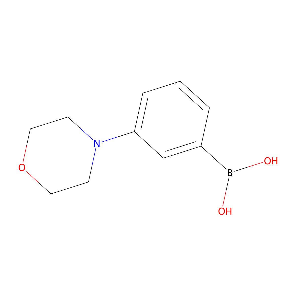 3-(Morpholino)phenylboronic acid molecular structure, CAS 863377-22-4