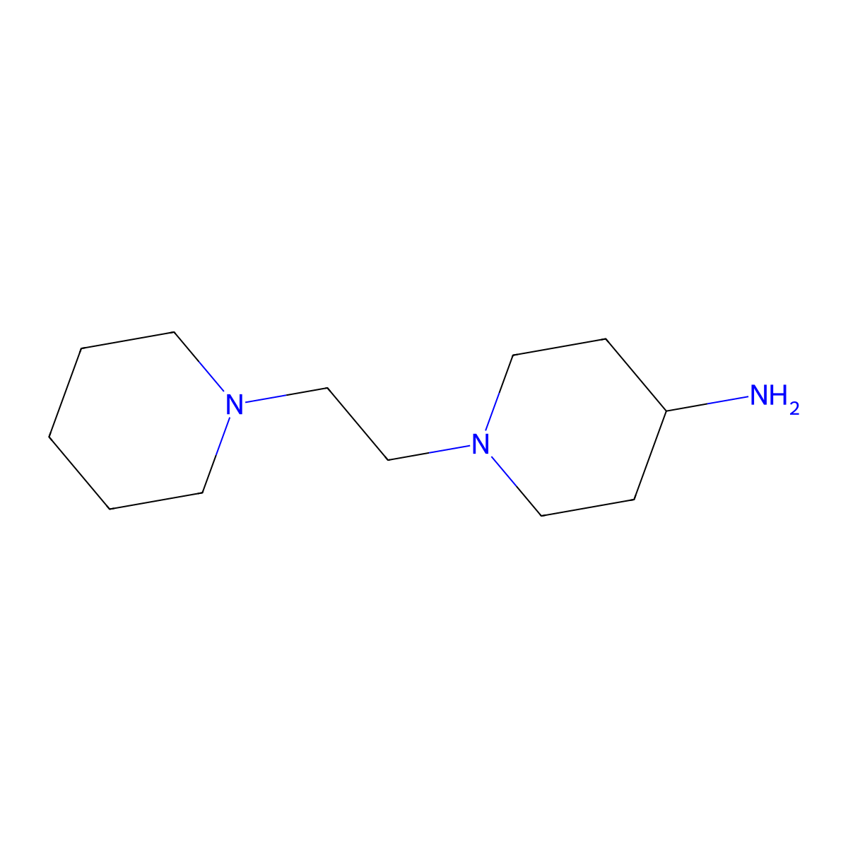 1-(2-(Piperidin-1-yl)ethyl)piperidin-4-amine molecular structure, CAS 863377-24-6