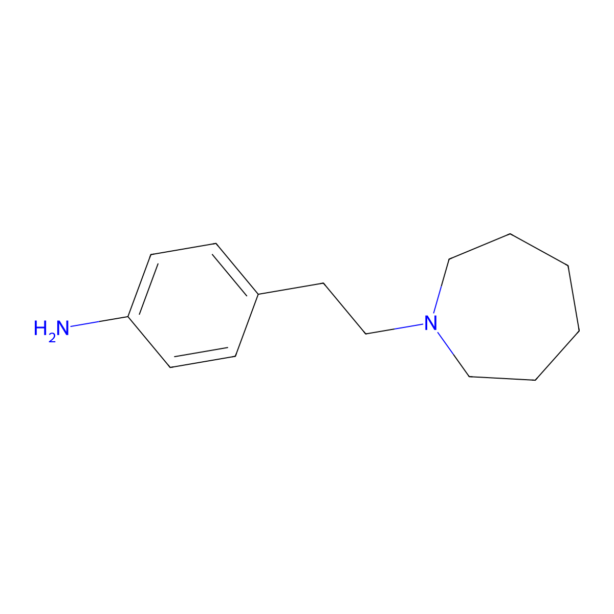 4-(2-Azepan-1-yl-ethyl)-phenylamine molecular structure, CAS 863377-36-0