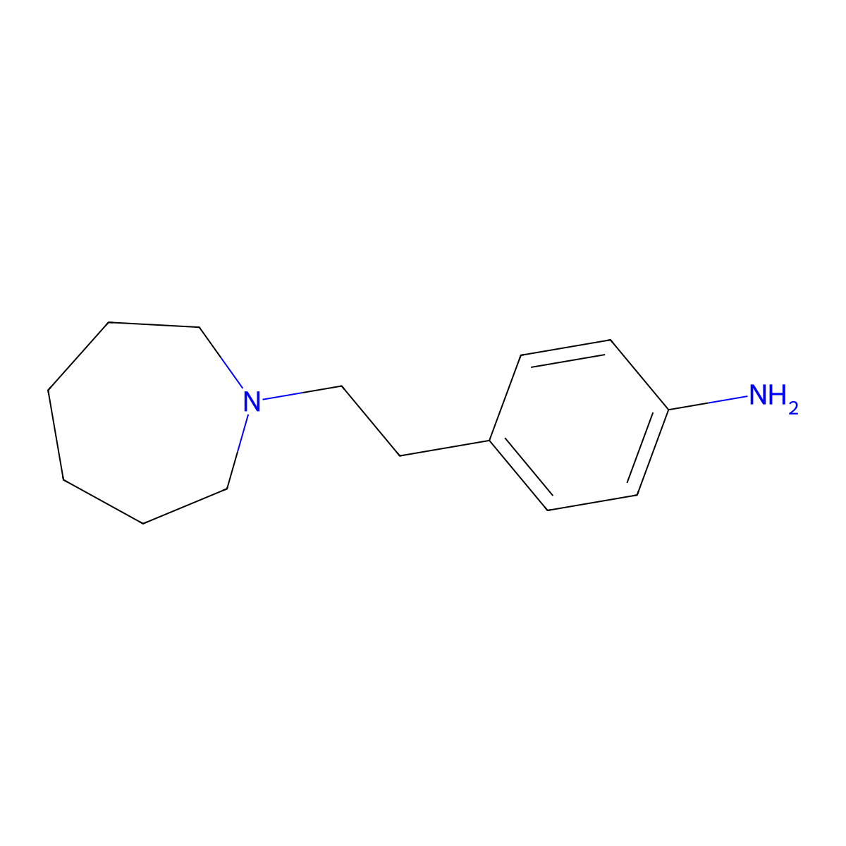 4-(2-Azepan-1-yl-ethyl)-phenylamine molecular structure, CAS 863377-36-0