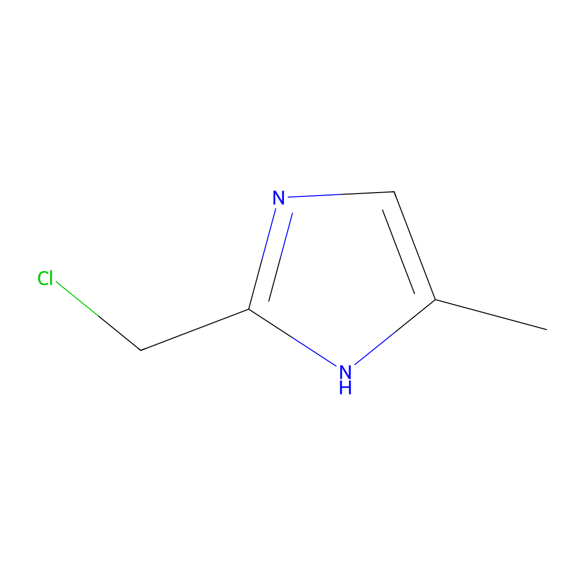 2-(Chloromethyl)-4-methyl-1H-imidazole molecular structure, CAS 863399-37-5