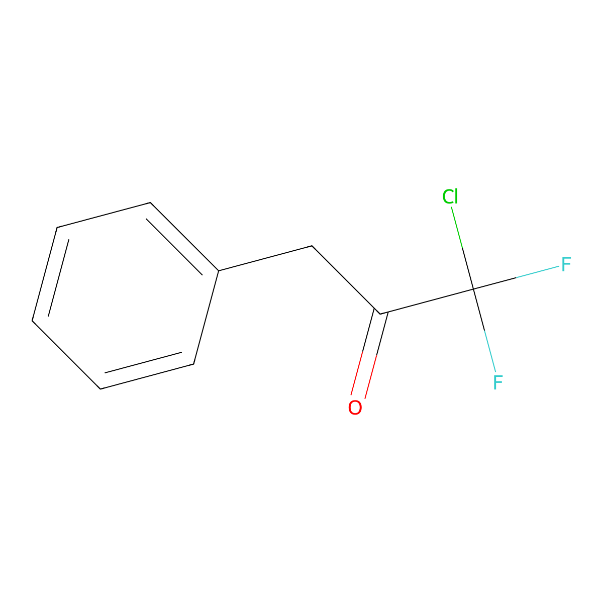 1-Chloro-1,1-difluoro-3-phenylpropan-2-one molecular structure, CAS 86340-72-9