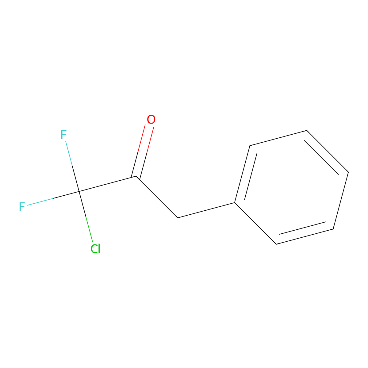 1-Chloro-1,1-difluoro-3-phenylpropan-2-one molecular structure, CAS 86340-72-9
