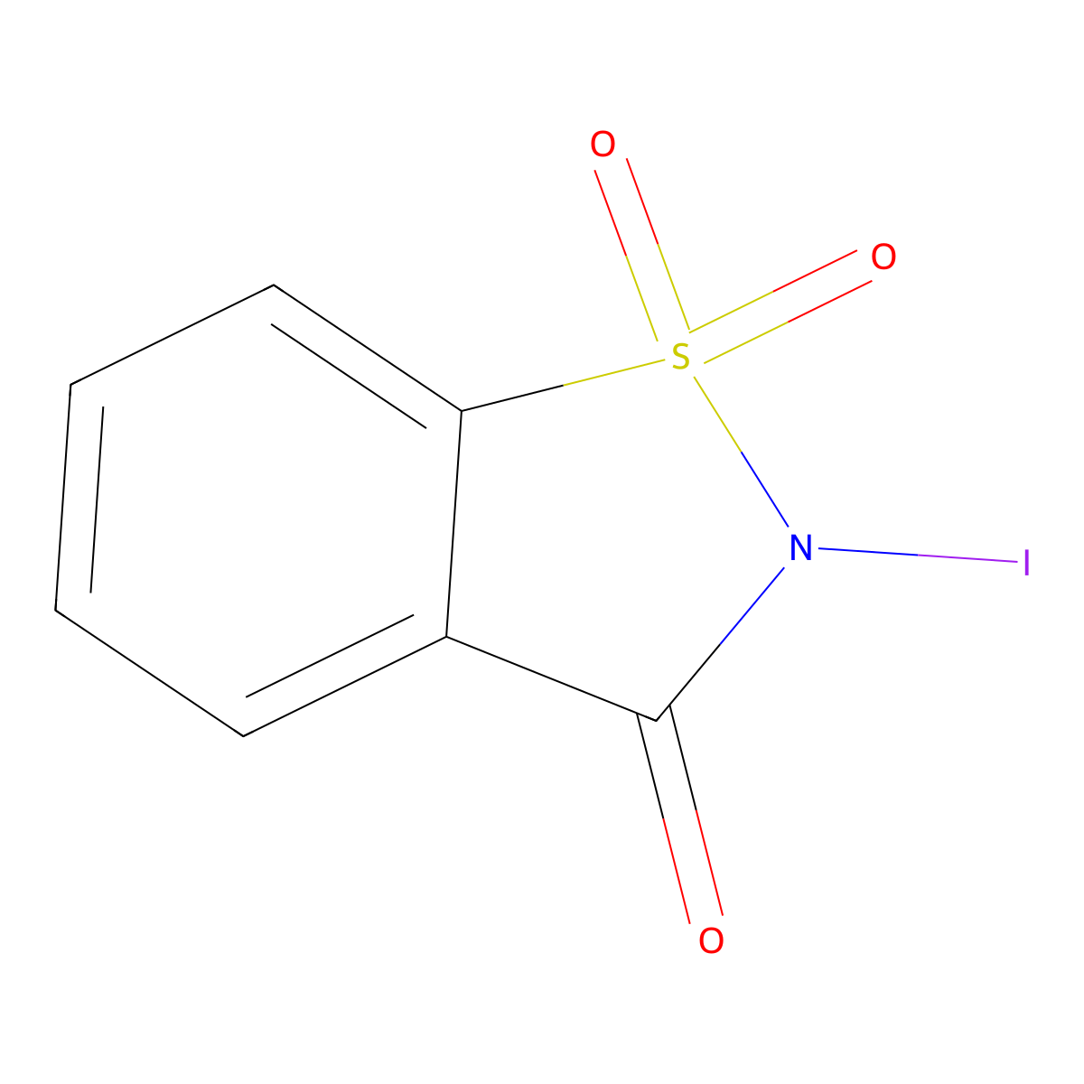 N-Iodosaccharin molecular structure, CAS 86340-94-5