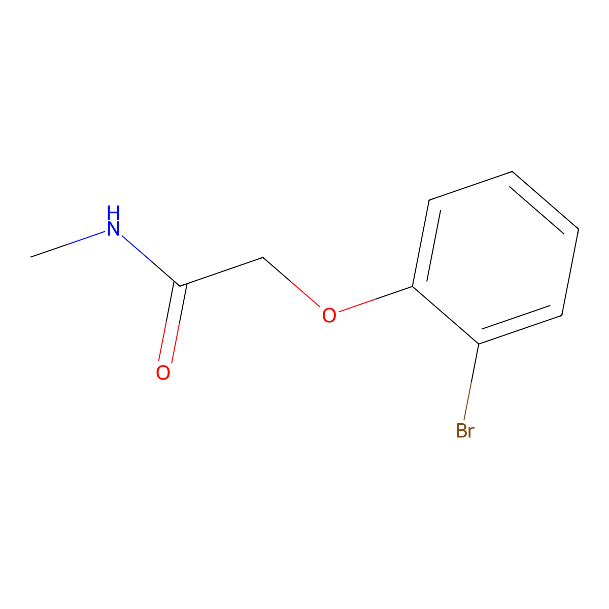 2-(2-bromophenoxy)-N-methylacetamide molecular structure, CAS 863411-69-2
