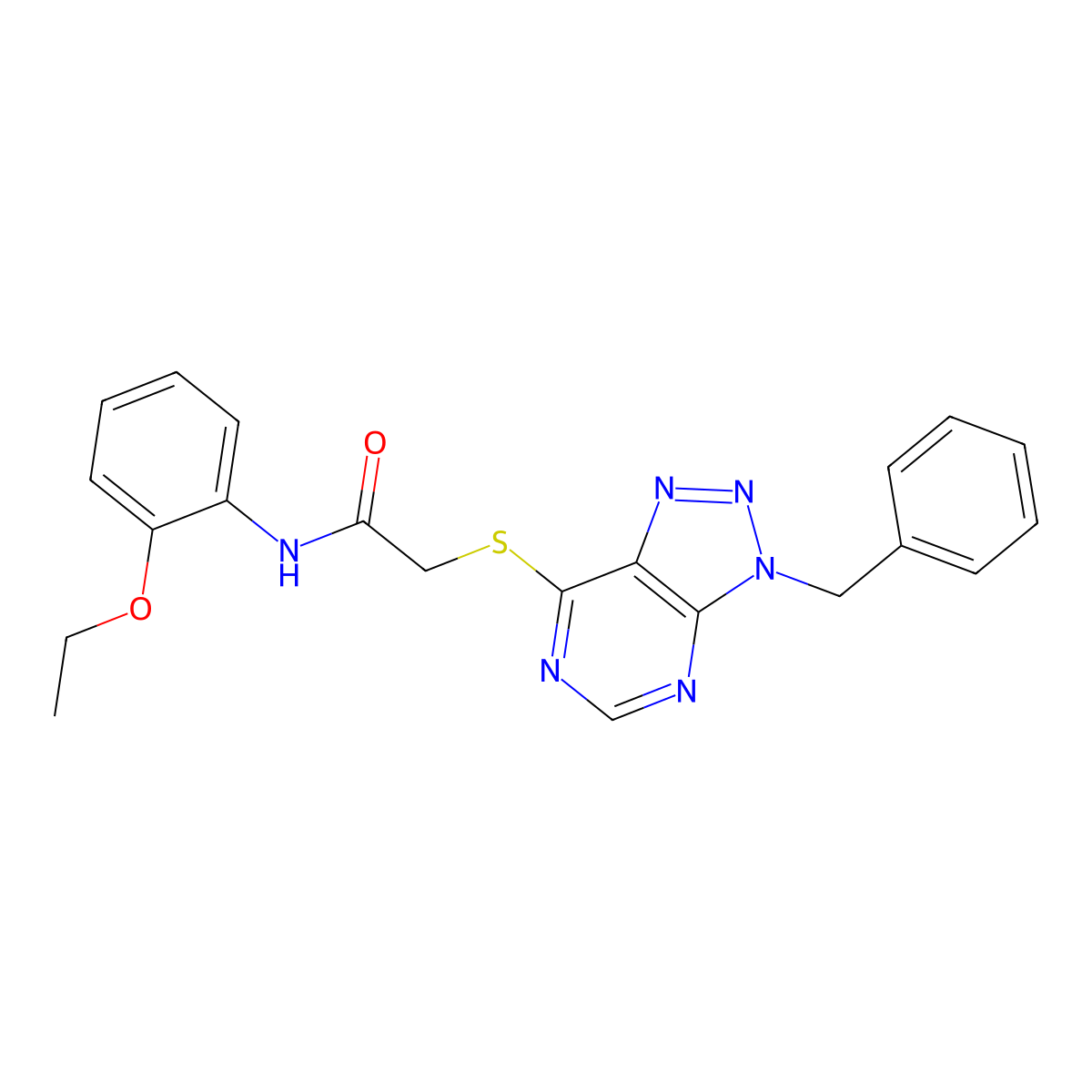 2-((3-benzyl-3H-[1,2,3]triazolo[4,5-d]pyrimidin-7-yl)thio)-N-(2-ethoxyphenyl)acetamide molecular structure, CAS 863452-86-2