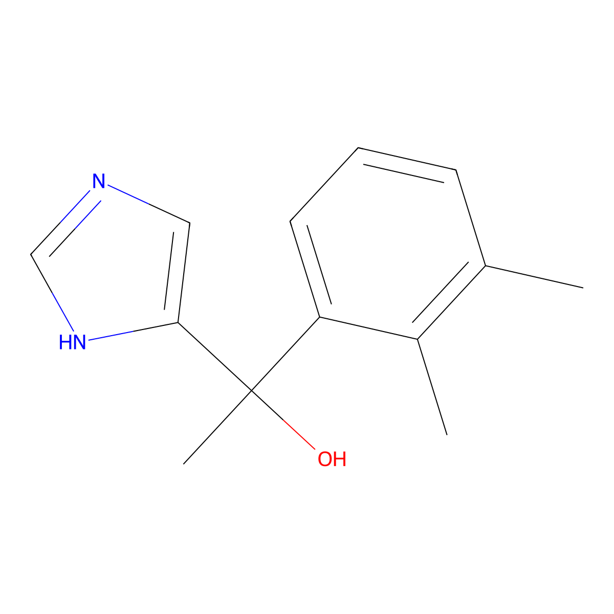 Hydroxymedetomidine molecular structure, CAS 86347-12-8