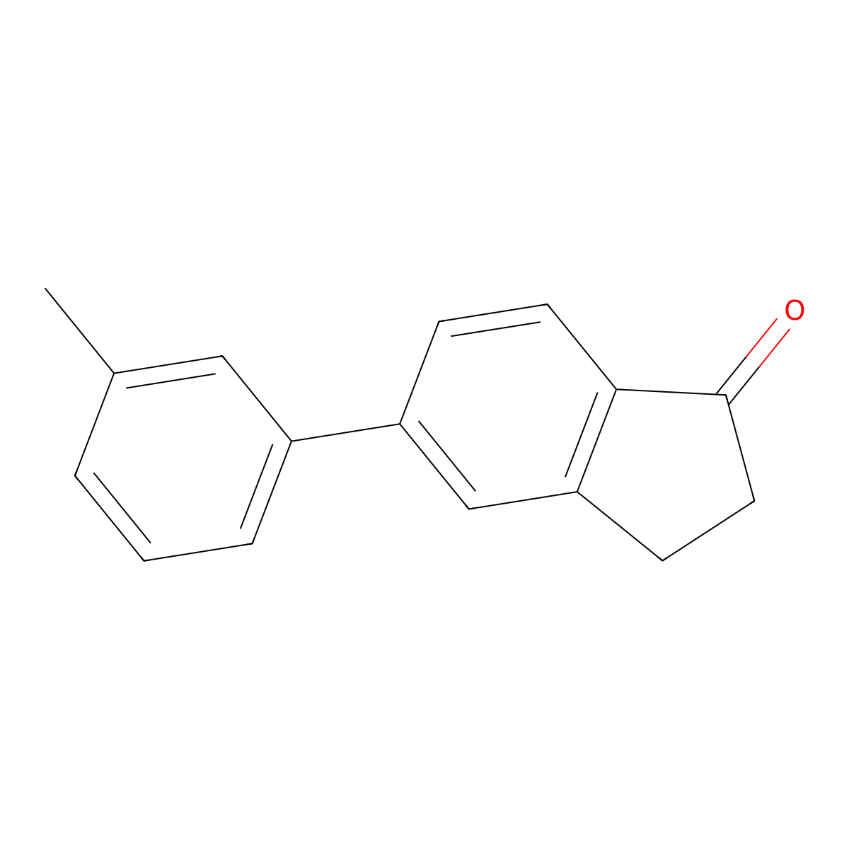 5-(m-tolyl)-2,3-dihydro-1H-inden-1-one molecular structure, CAS 863479-18-9