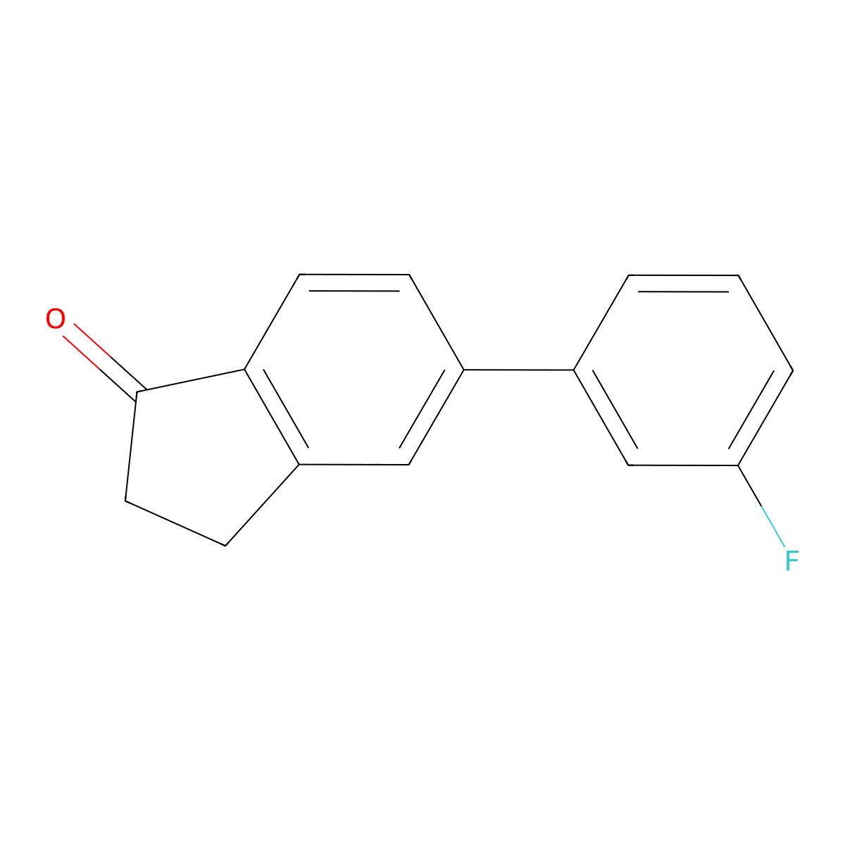 5-(3-Fluorophenyl)-2,3-dihydro-1H-inden-1-one molecular structure, CAS 863479-19-0