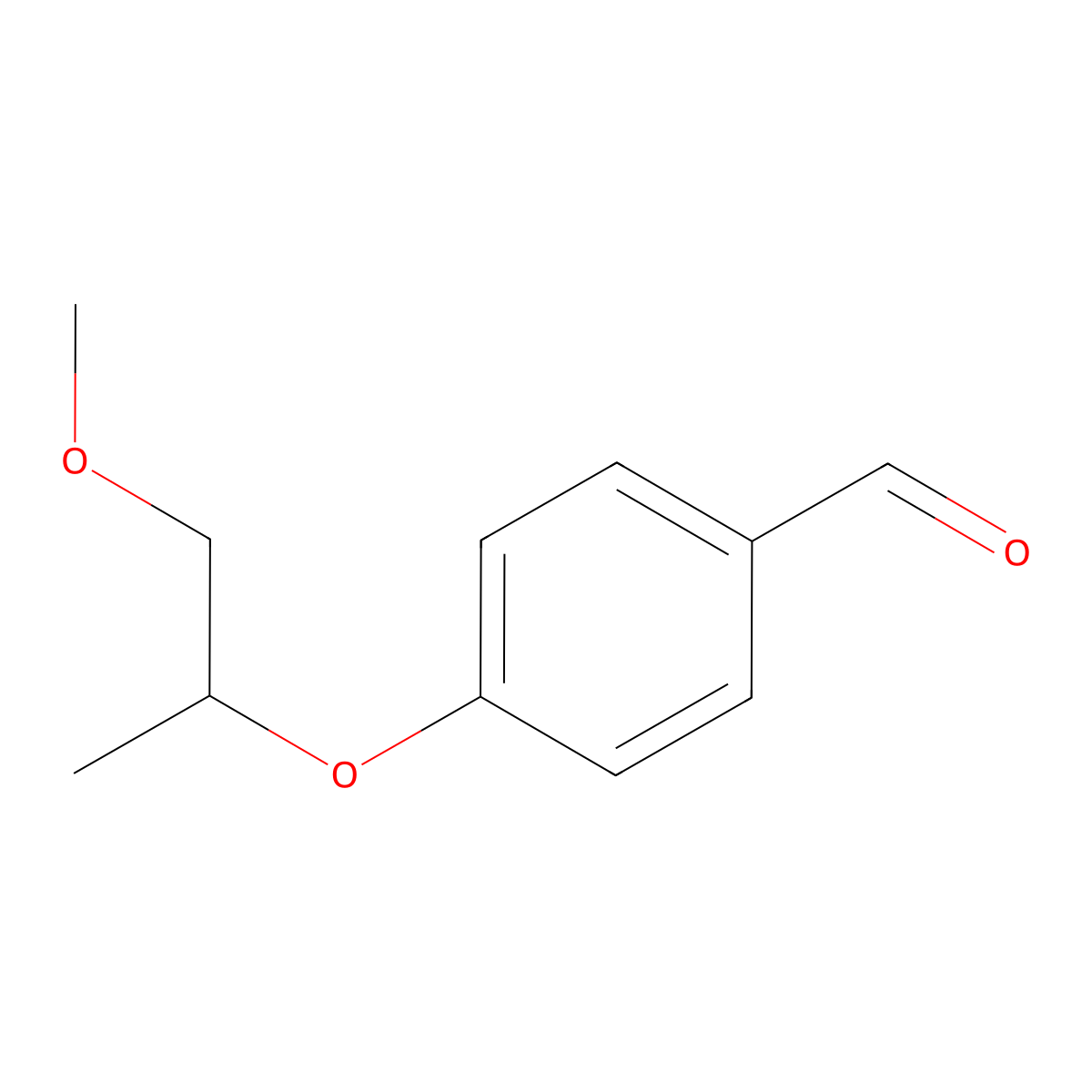 4-[(1-Methoxypropan-2-yl)oxy]benzaldehyde molecular structure, CAS 863488-78-2