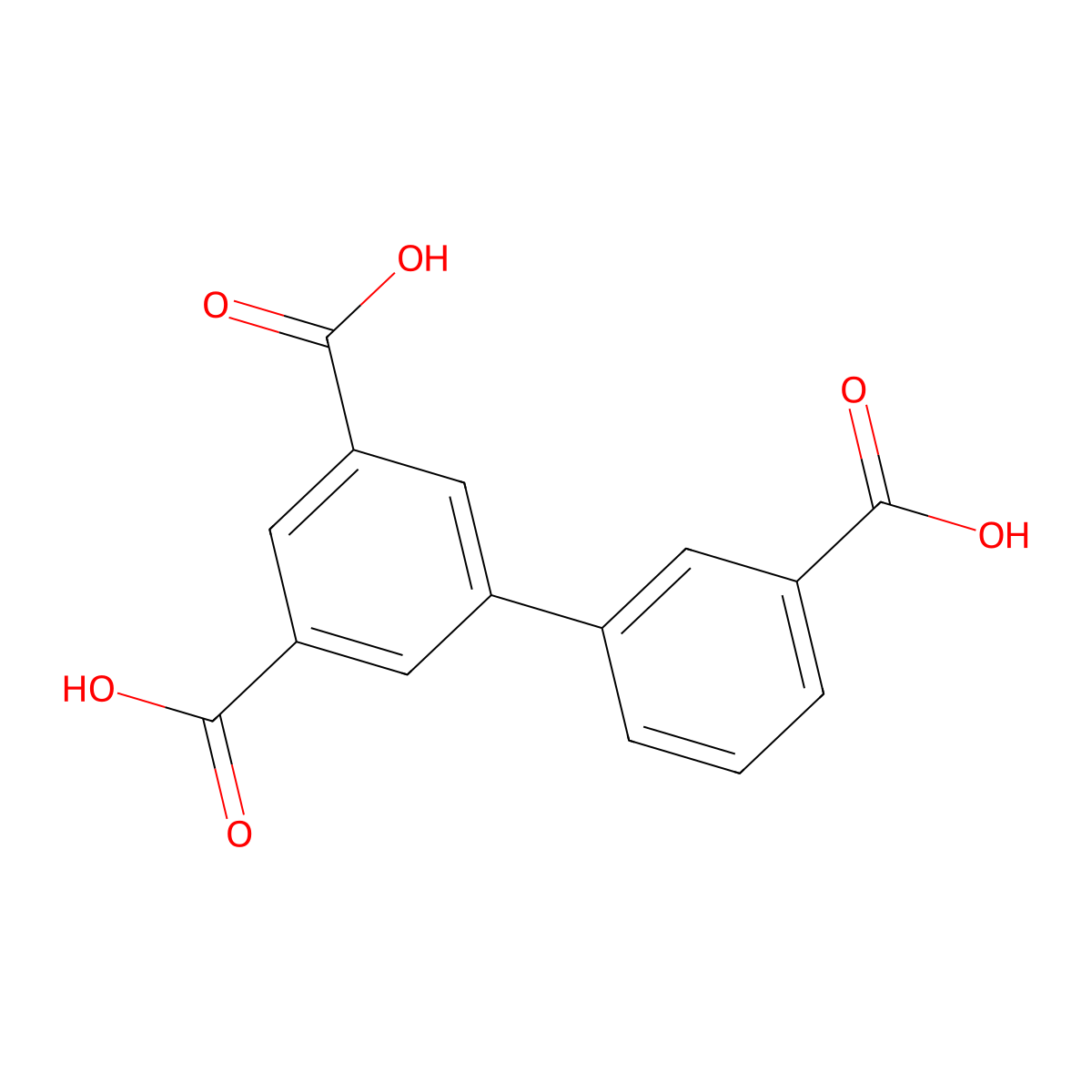 [1,1'-Biphenyl]-3,3',5-tricarboxylic acid molecular structure, CAS 863495-62-9