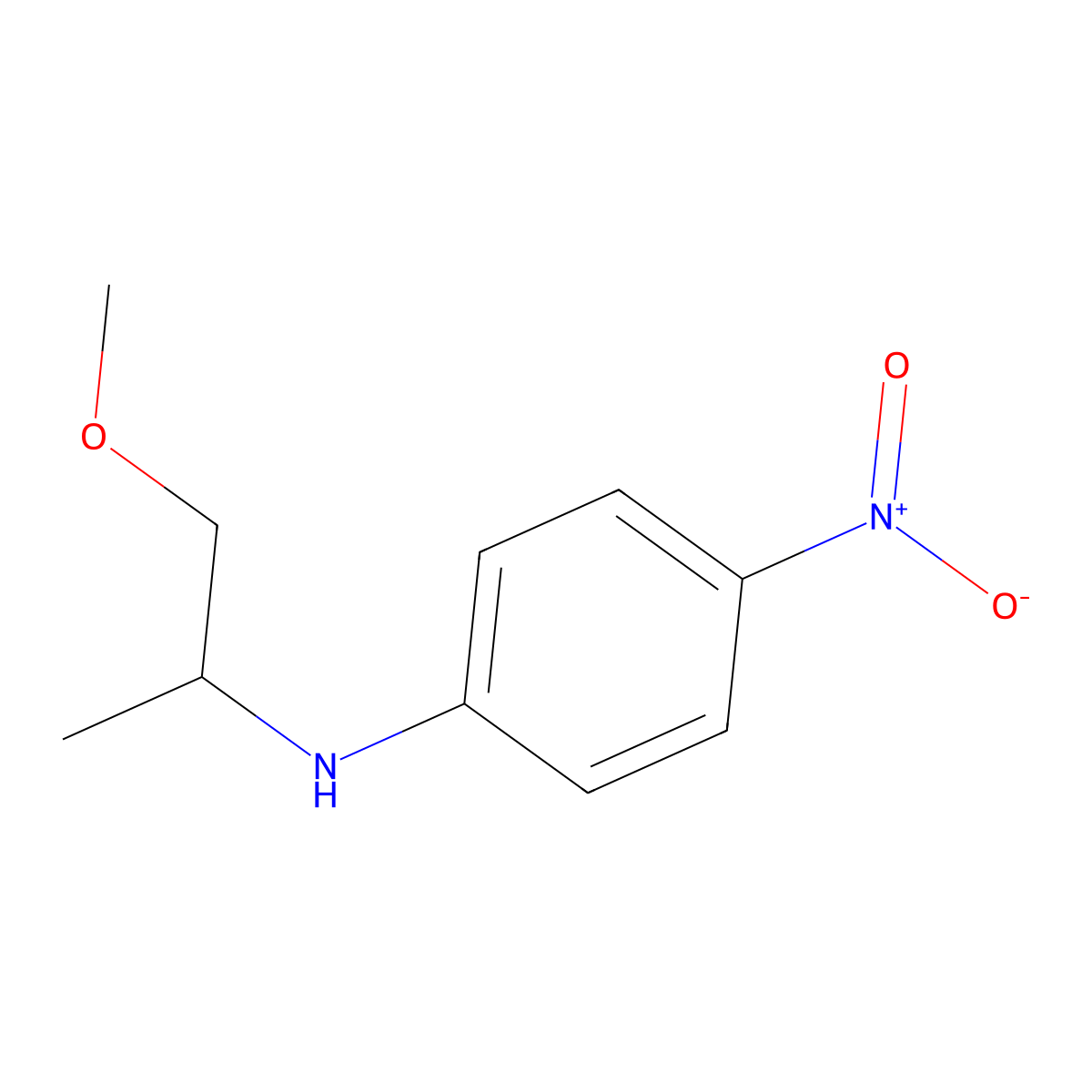 N-(1-Methoxypropan-2-yl)-4-nitroaniline molecular structure, CAS 863497-39-6