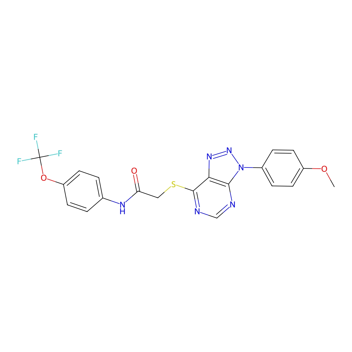 2-{[3-(4-methoxyphenyl)-3H-[1,2,3]triazolo[4,5-d]pyrimidin-7-yl]sulfanyl}-N-[4-(trifluoromethoxy)phenyl]acetamide molecular structure, CAS 863500-52-1