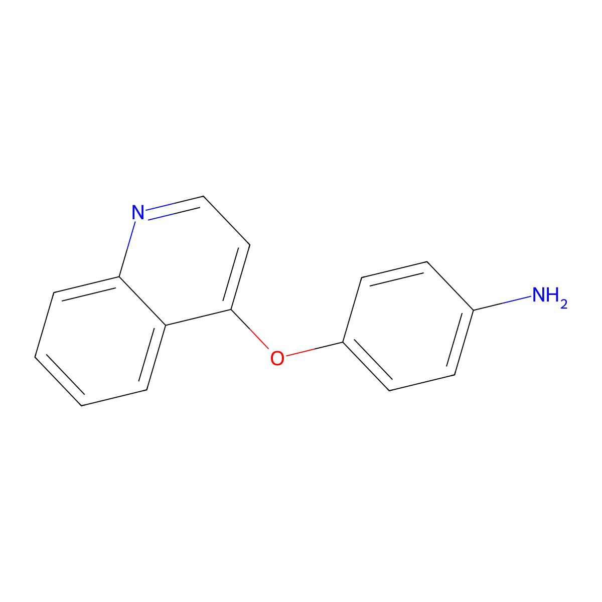 4-(Quinolin-4-yloxy)aniline molecular structure, CAS 863503-93-9