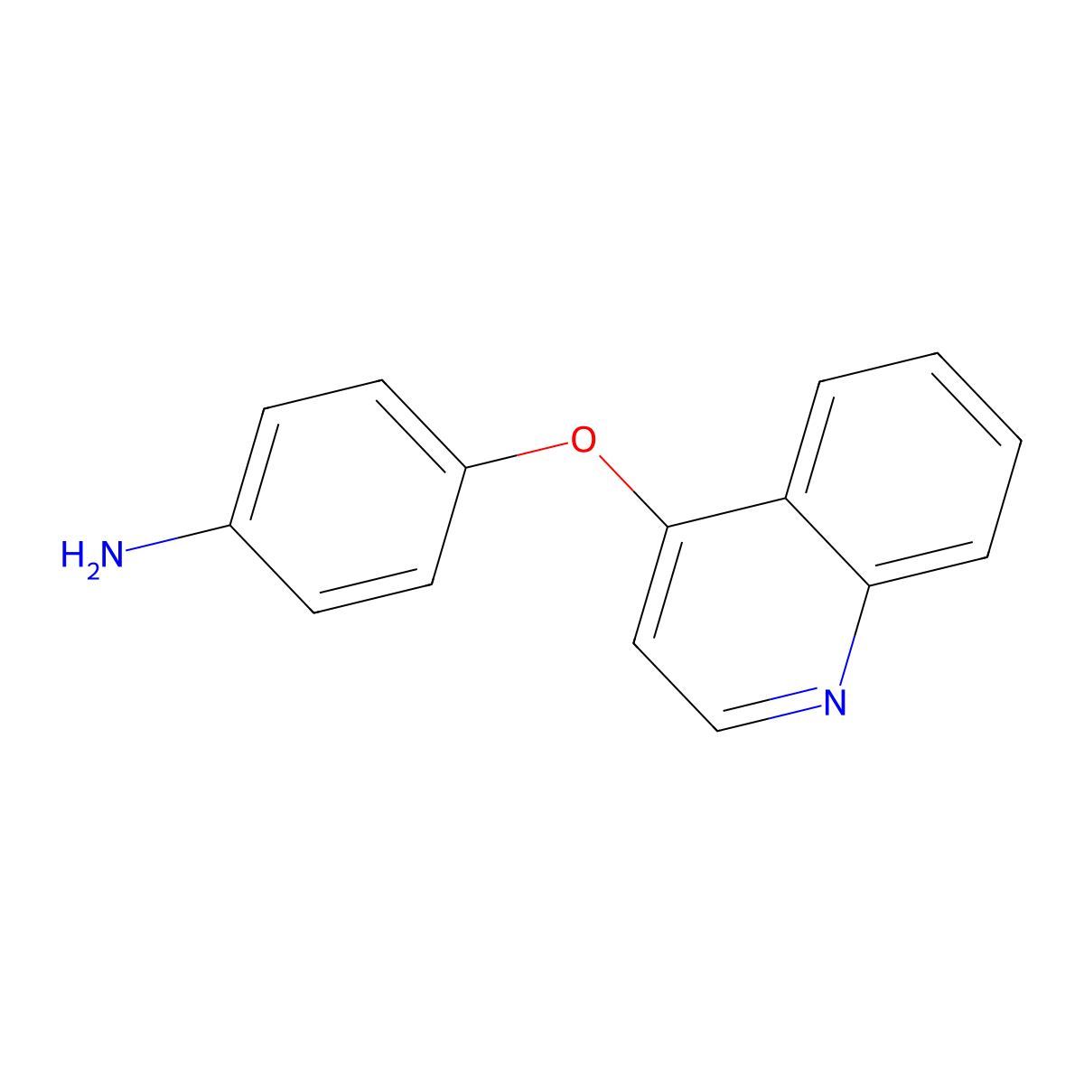 4-(Quinolin-4-yloxy)aniline molecular structure, CAS 863503-93-9