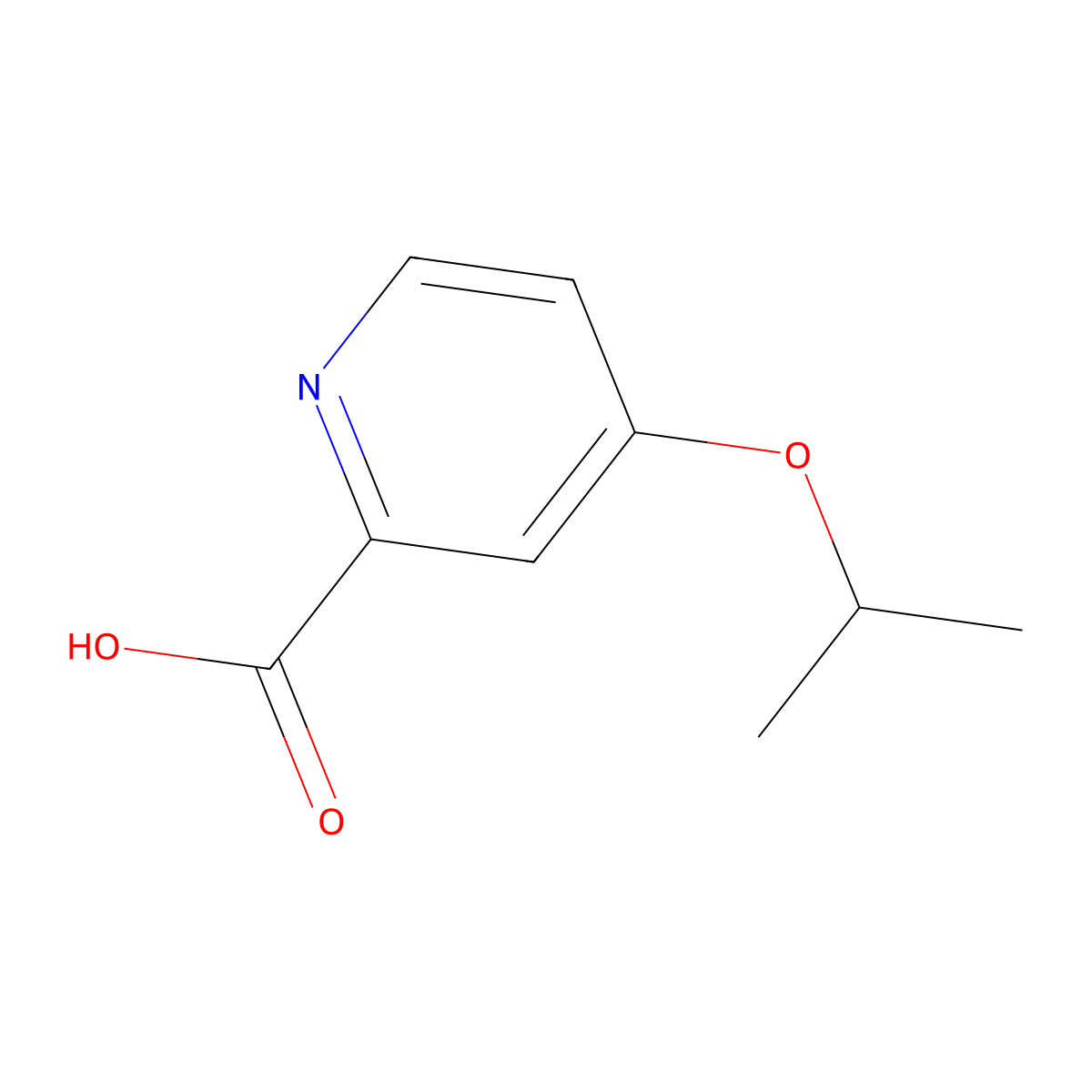 4-Isopropoxypicolinic acid molecular structure, CAS 863507-74-8