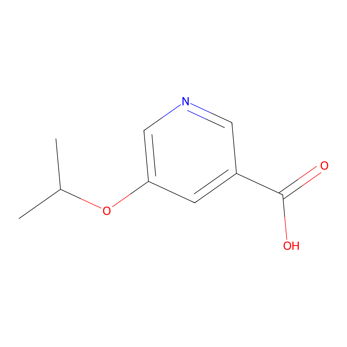 5-(Propan-2-yloxy)pyridine-3-carboxylic acid molecular structure, CAS 863507-81-7