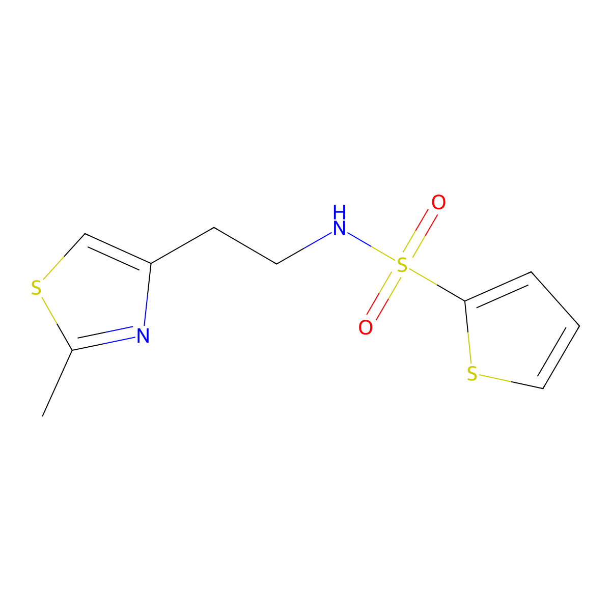 N-[2-(2-methyl-1,3-thiazol-4-yl)ethyl]thiophene-2-sulfonamide molecular structure, CAS 863511-57-3
