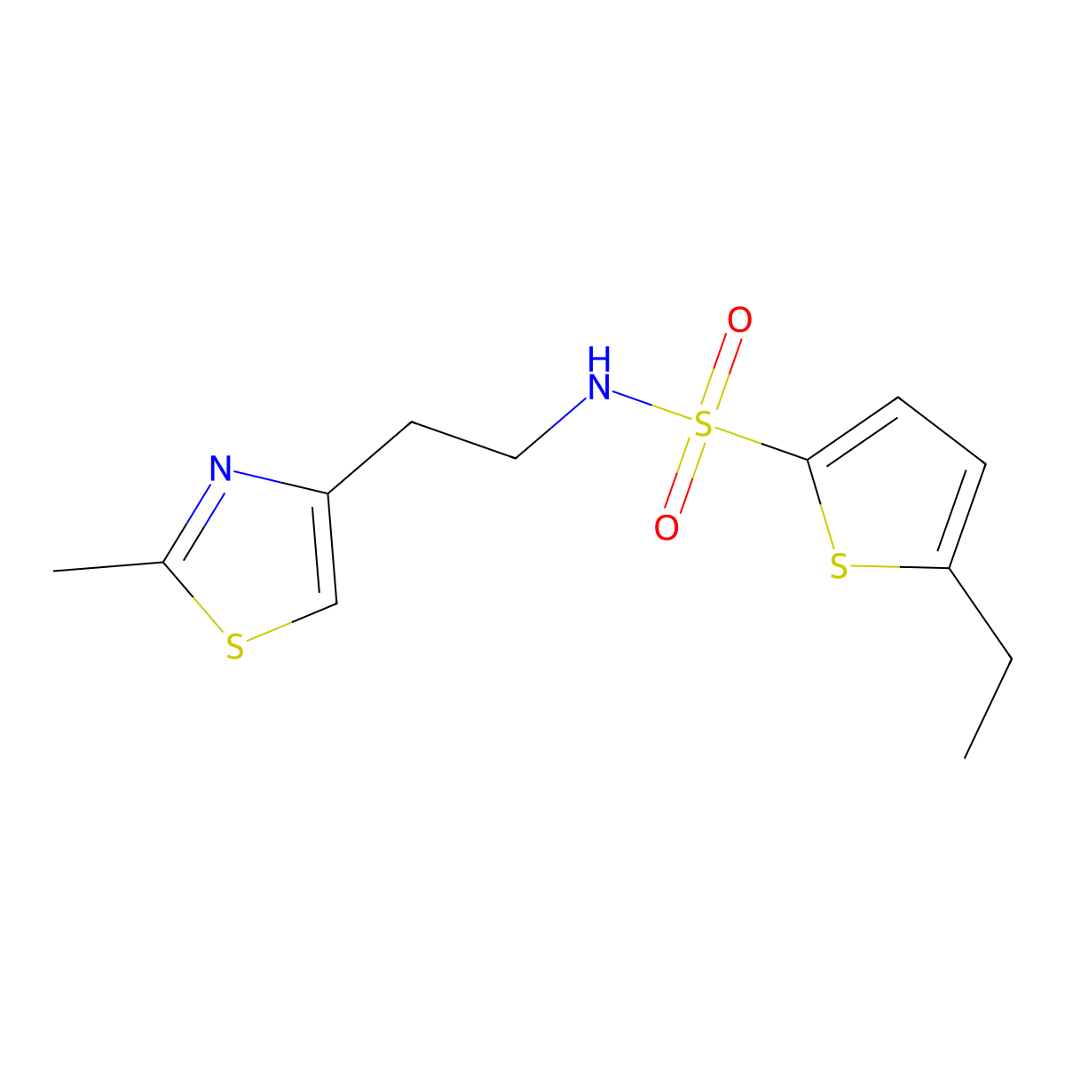 5-ethyl-N-(2-(2-methylthiazol-4-yl)ethyl)thiophene-2-sulfonamide molecular structure, CAS 863511-58-4