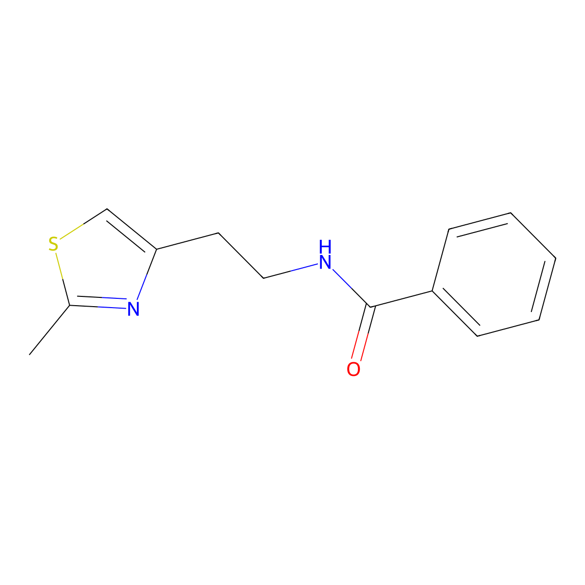 N-[2-(2-methyl-1,3-thiazol-4-yl)ethyl]benzamide molecular structure, CAS 863512-47-4