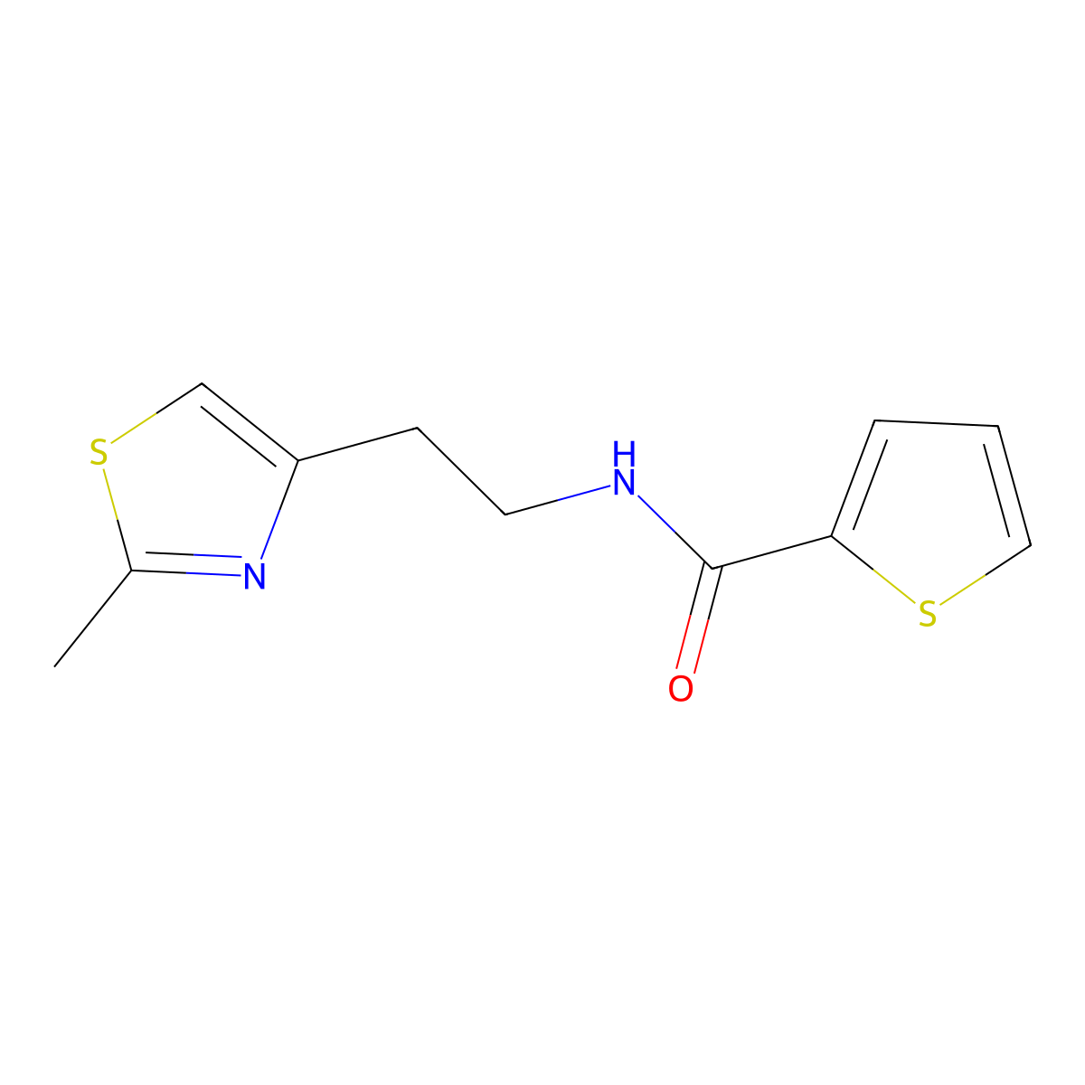 N-[2-(2-methyl-1,3-thiazol-4-yl)ethyl]thiophene-2-carboxamide molecular structure, CAS 863512-51-0