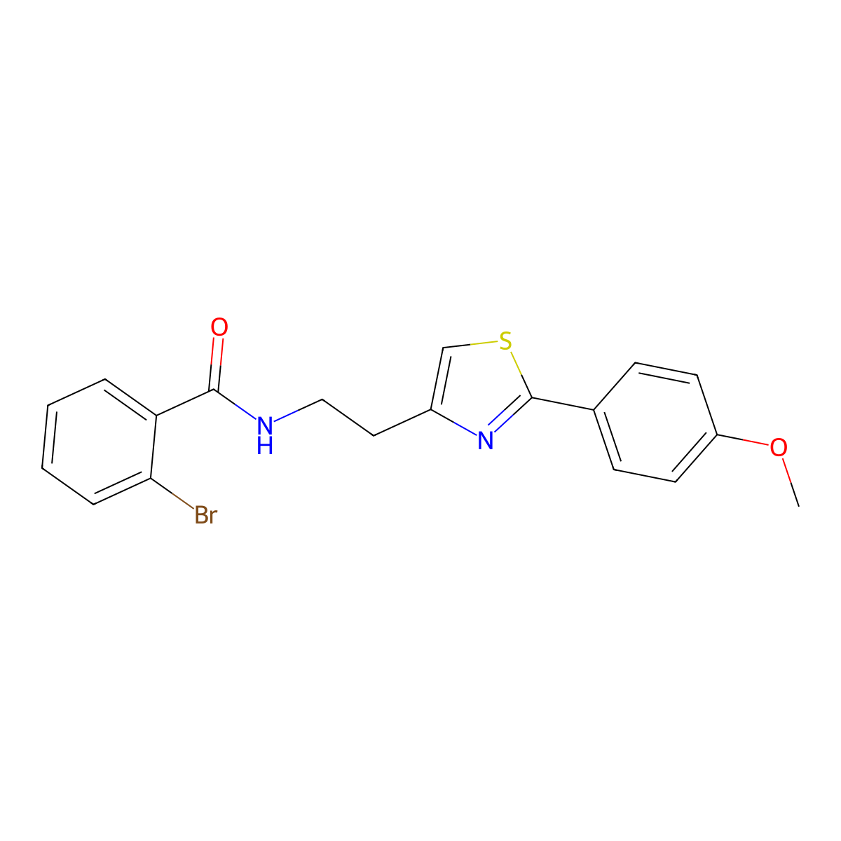 2-bromo-N-{2-[2-(4-methoxyphenyl)-1,3-thiazol-4-yl]ethyl}benzamide molecular structure, CAS 863513-54-6