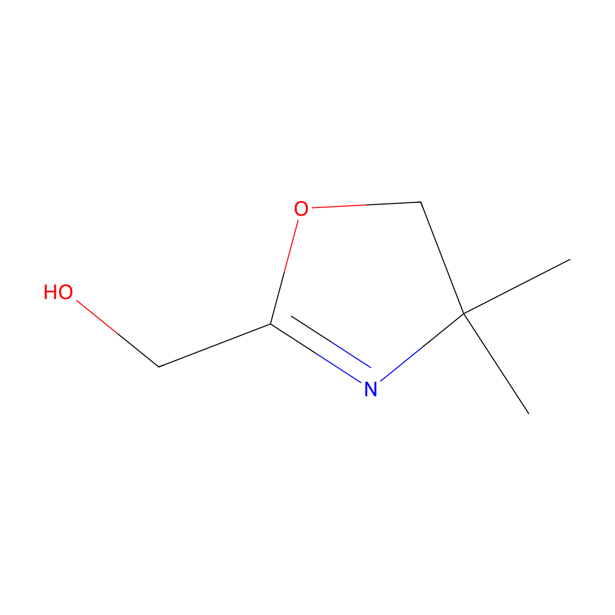 (4,4-Dimethyl-4,5-dihydro-1,3-oxazol-2-yl)methanol molecular structure, CAS 86354-11-2